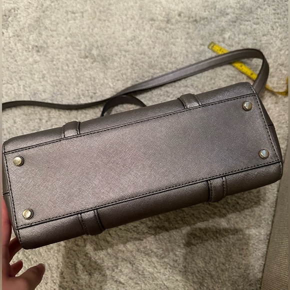 Kate Spade ♠️ Newbury Lane Small Loden Satchel - Metallic Grey - Picture 16 of 16